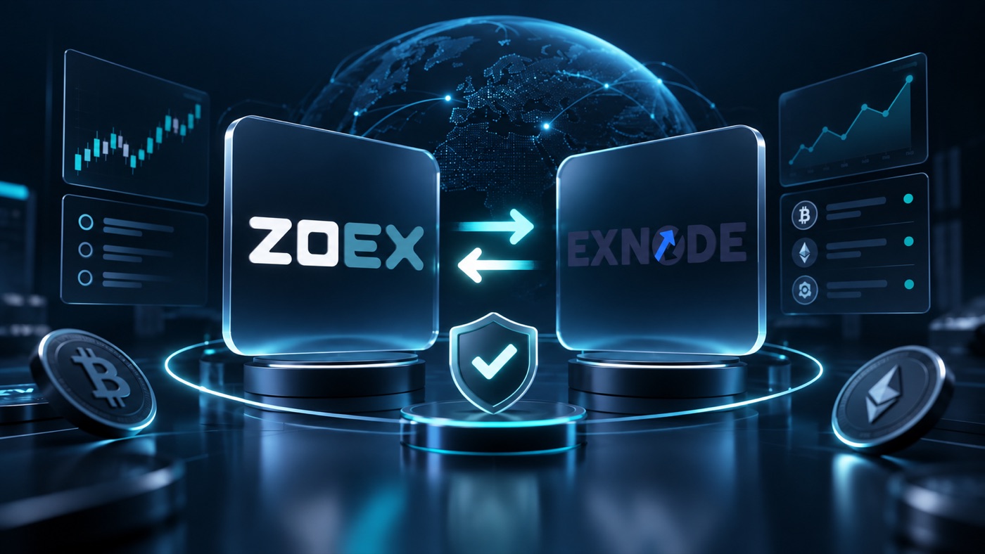 ZOEX и EXNODE — иллюстрация к новости о размещении обменника на Exnode